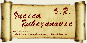 Vučica Rubežanović vizit kartica